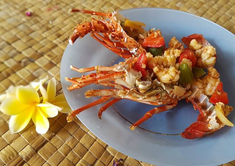 Cara mengolah Lobster Asam Manis, Bikin Ngiler