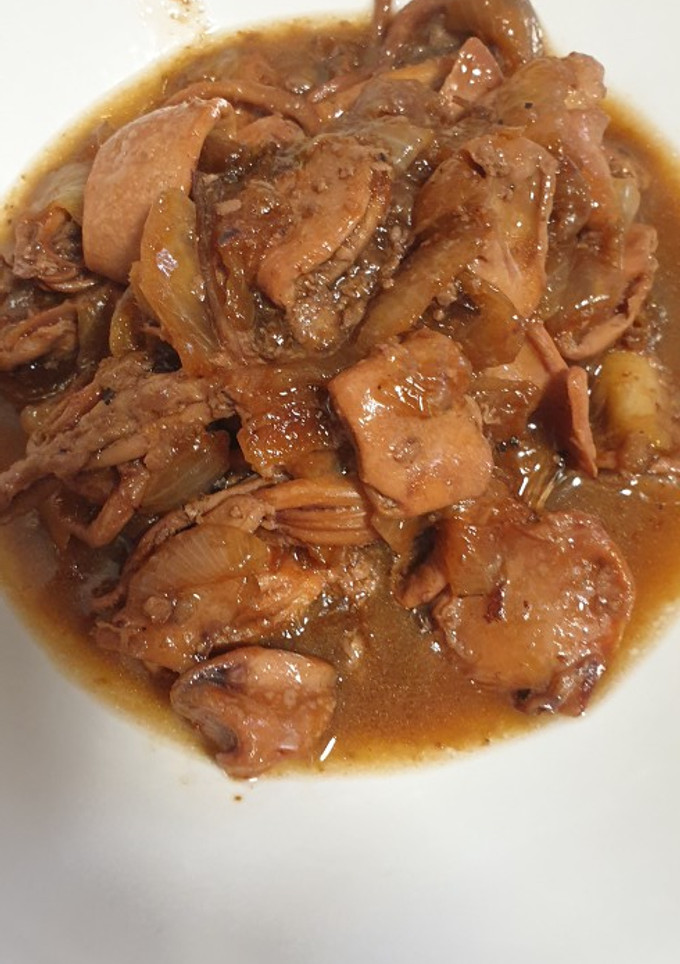 Una foto de Calamares encebollados