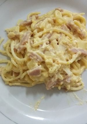 Foto resep Spagethi sosis carbonara