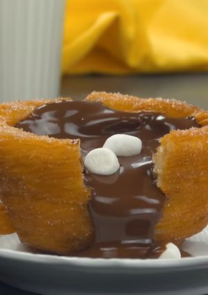 Kávés csésze churros recept fotója