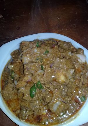A picture of Nama mai kuli(gas meat).