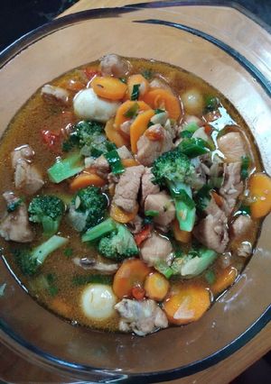 Foto resep Brokoli ayam wortel saus tiram