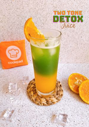 Foto resep 234. Two Tone Detox Juice