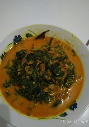 Foto resep Sayur daun singkong udang rebon