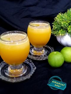 عکسی از دستور شربت نارنگی و لیمو شیرین