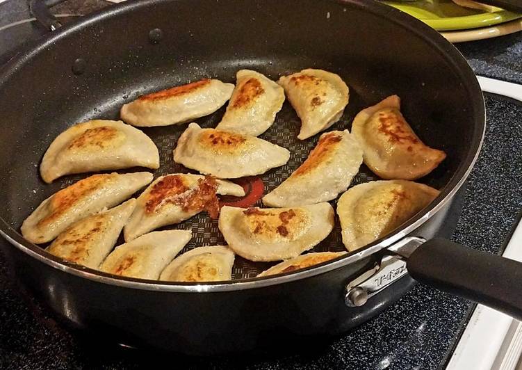 Steps to Prepare Favorite Pork and ginger potstickers