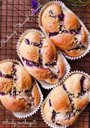Foto resep Blueberry Streusel Bread (tanpa ulen)