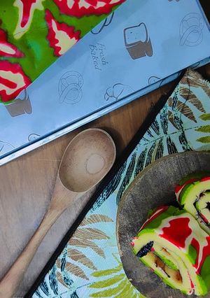 Foto resep Bolu gulung batik kukus
