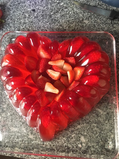 Una foto de Gelatina de fresas