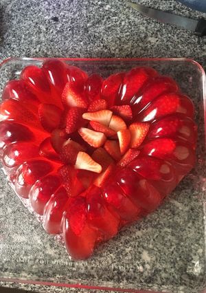 Una foto de Gelatina de fresas