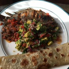 A picture of Stir fried tilapia.