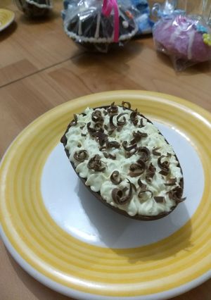 Una foto de Cascarones chocolate pascua o para todo evento rellenos