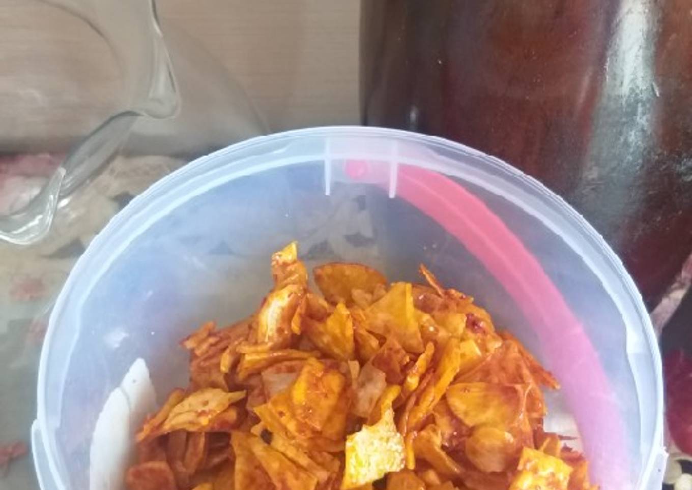Keripik singkong manis pedas