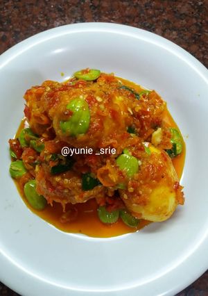 Foto resep Telor balado pete