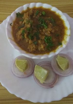 A picture of Tandoori kheema or Dum wala Kheema.