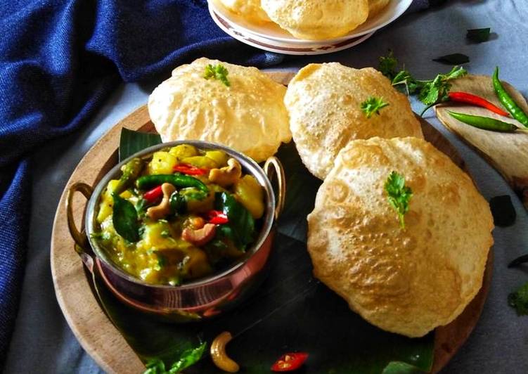 Potato masala with poori