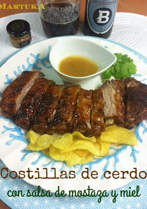 Foto principal de Costillas de cerdo con salsa de mostaza y miel