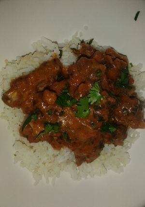 A picture of Mutton curry.
