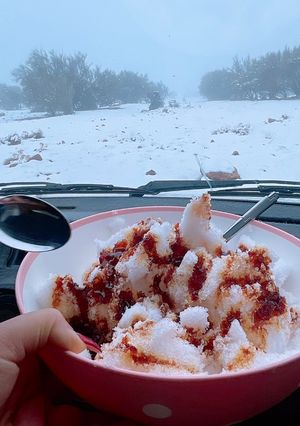 عکسی از دستور برف و شیره😋