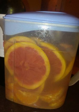 Una foto de Aguafresca de pomelo y mandarina