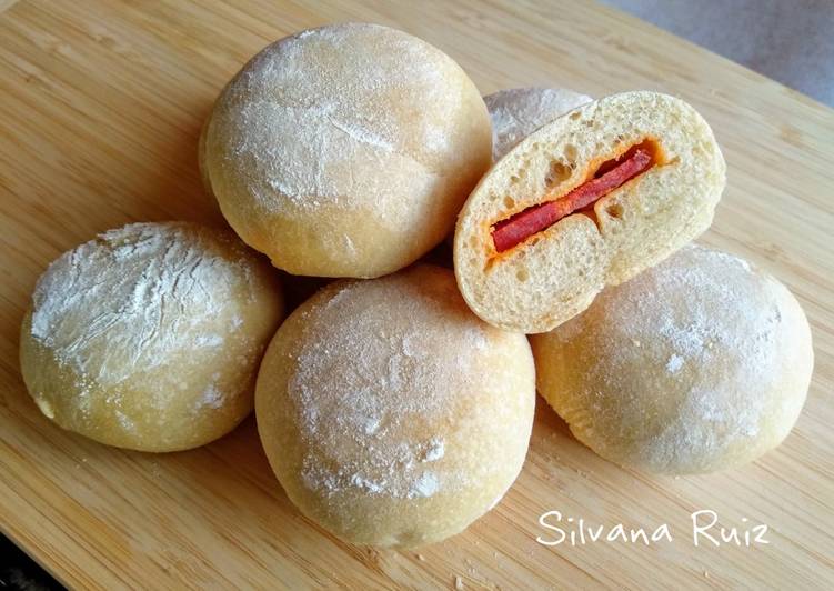 64.🥙Minimolletes rellenos de chorizo amasados en panificadora