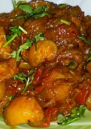 A picture of Khara masala tendhy.