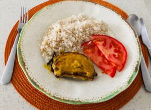 Una foto de Lomito con mostaza caramelizada