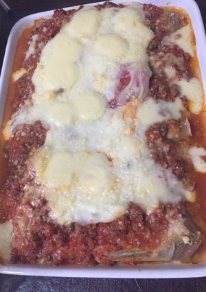 Una foto de Canelones con masa integral y pencas de acelga