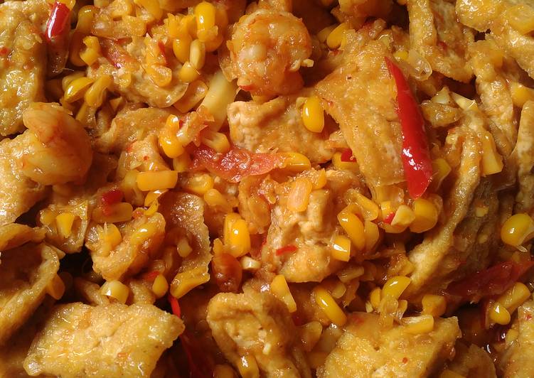 Tahu udang mix perkedel jagung