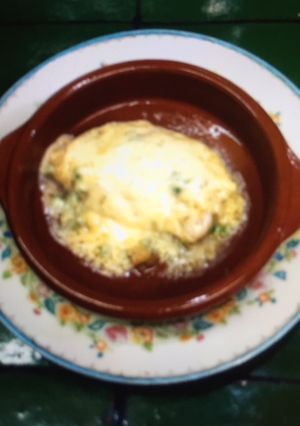 Una foto de Pescado al horno con cebollinos