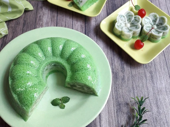 Langkah Gampang Membikin Resep Puding cendol lumut pandan yang Uenak Anti Ribet, Menggugah Selera