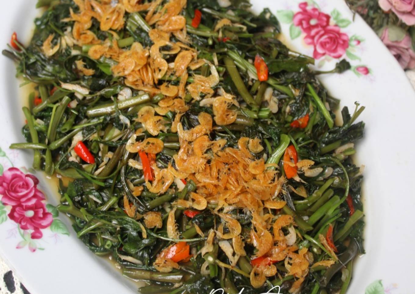Tumis Kangkung Udang Rebon