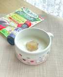 Vanilla Yogurt with Sweet White Bean Paste