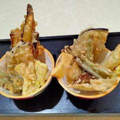 A picture of Falhari Raw Banana Tempura.