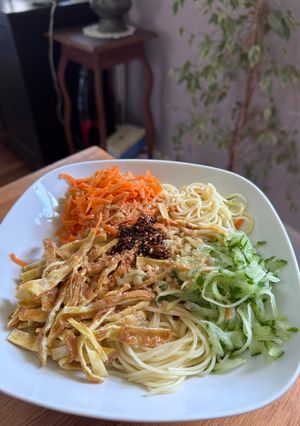 台式涼麵 的食譜成品照片