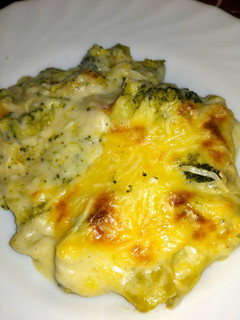 Una foto de Brócoli gratinado con bechamel