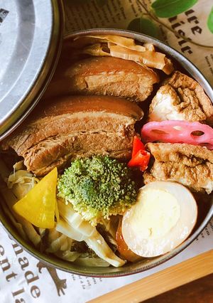 古早味筍乾爌肉飯 的食譜成品照片
