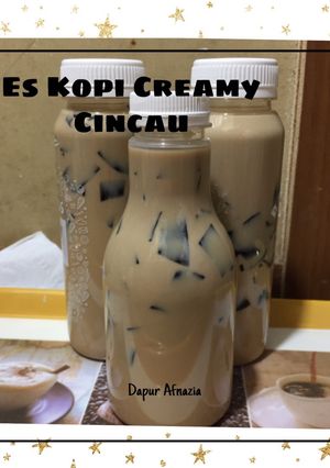 Foto resep Es Kopi Creamy Cincau