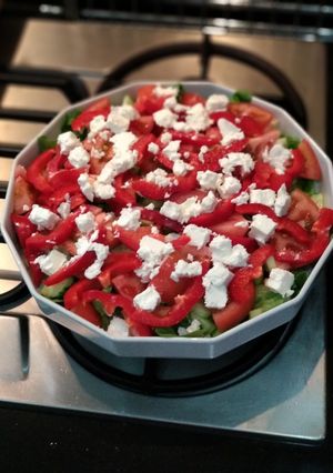 Foto resep Salad with Peta cheese