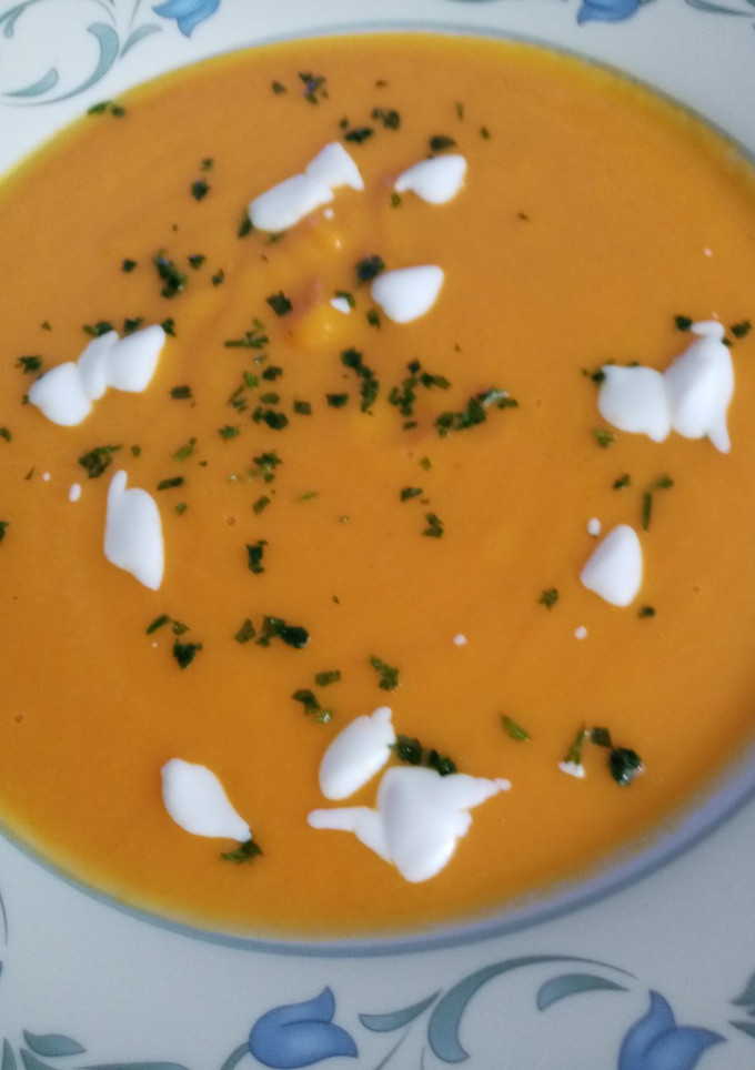Una foto de Crema de zanahorias