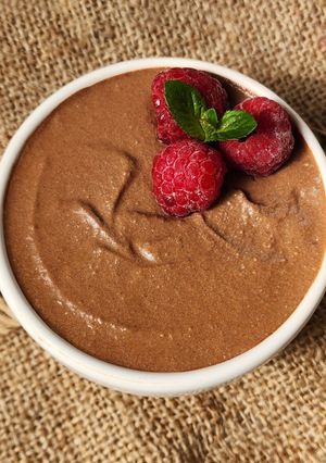 Una foto de 🍫Postrecito de cacao 🍫Proteico y saludable 🍫Receta viral #9