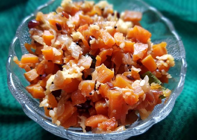 Carrot Stir fry Poriyal