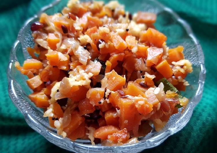 Recipe: Perfect Carrot Stir fry Poriyal This is A Recipe That Has Been Tested  From Best My Grandma's Recipe !!