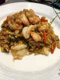 Chowfan de langostinos