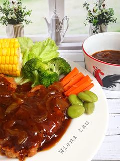 Foto resep Steak Tempe Black Pepper