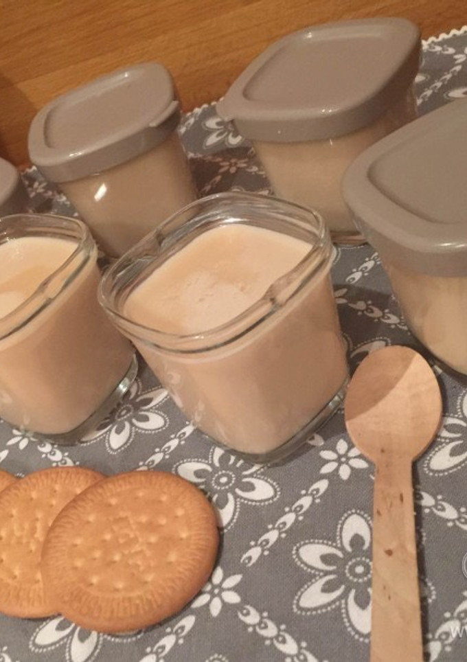 Una foto de Yogur de galleta