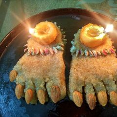 A picture of Witch's Feet with ankles.