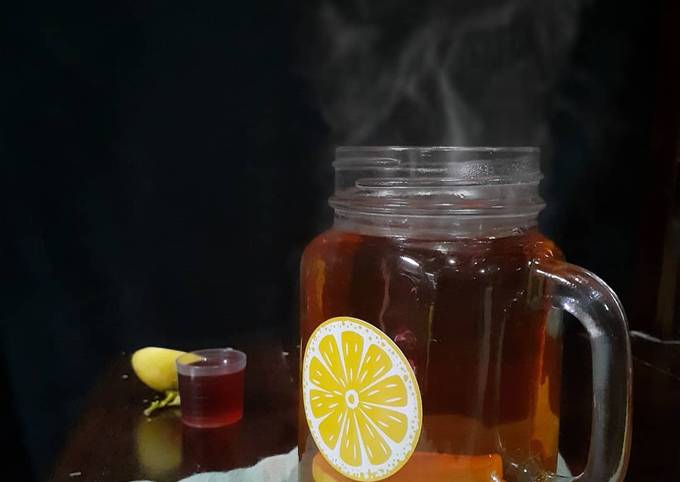Cara Gampang Menyiapkan #282 Hot Honey Lemon Tea, Sempurna