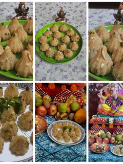 A picture of Rava decicated coconut dry fruits modak.