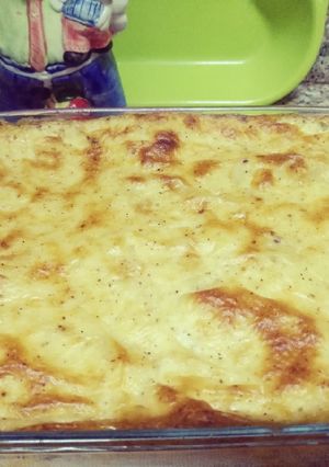 صورة لوصفة نجرسكو بتعوم في الوايت صوص والجبنه السايحة 😋